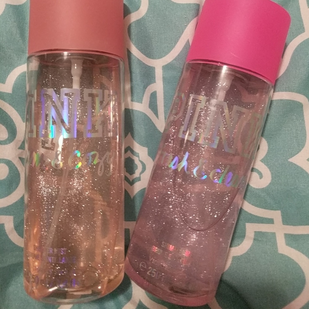 PINK body spray set-shimmer mist